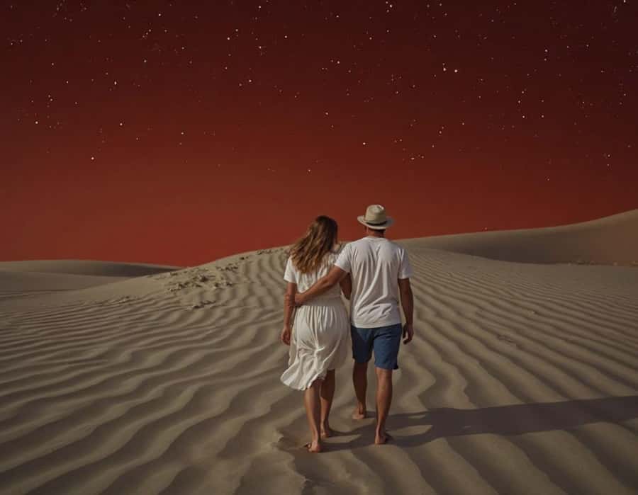 Doha : Night Desert Safari with Dune Bashing & Stargazing - Stargazing in a quiet desert setting