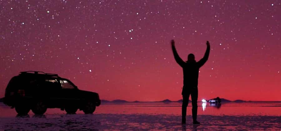 From Uyuni: Salar de Uyuni Stargazing and Sunset/Dawn - Waiting for the sunset on the Salar