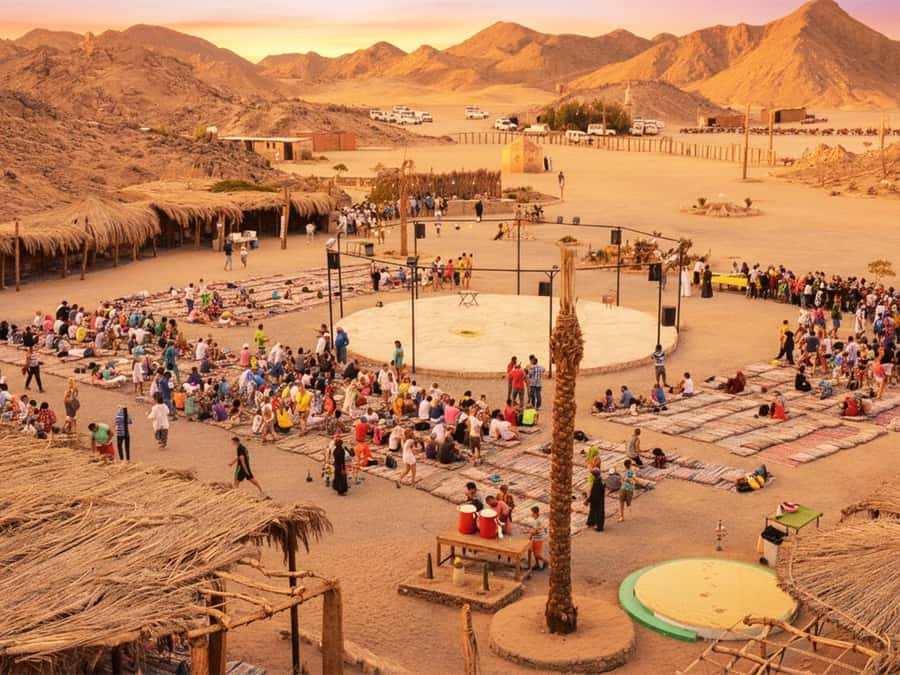 Hurghada: ATV Tour with Camel Ride, Dinner Show & Stargazing - Arriving at the quad base