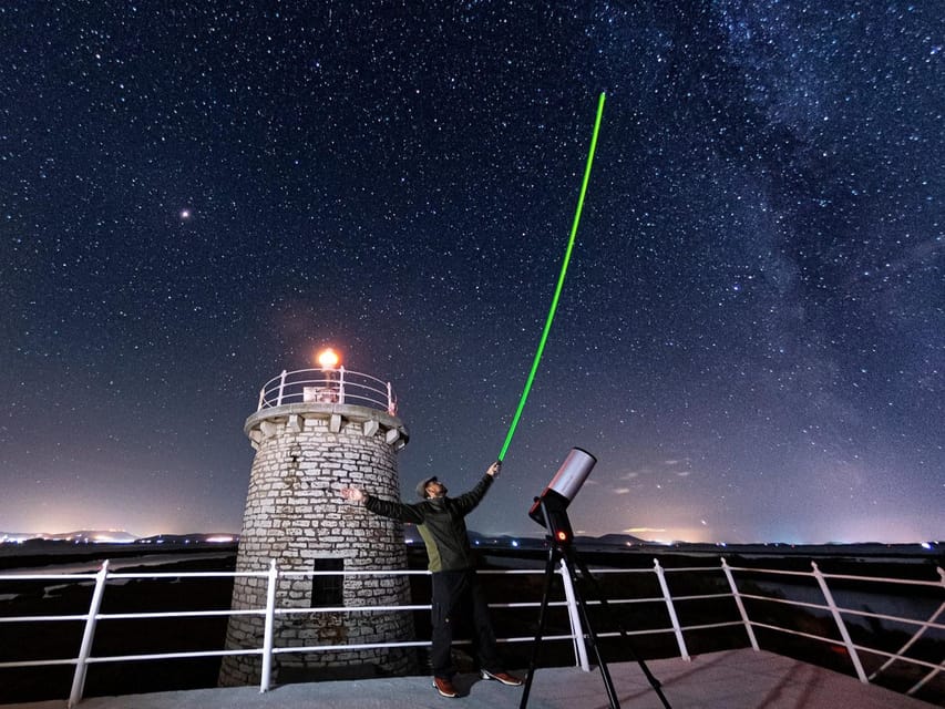 Ioannina Astronomy: Telescope Stargaze Greece's night sky - Following the green laser through Greek mythology