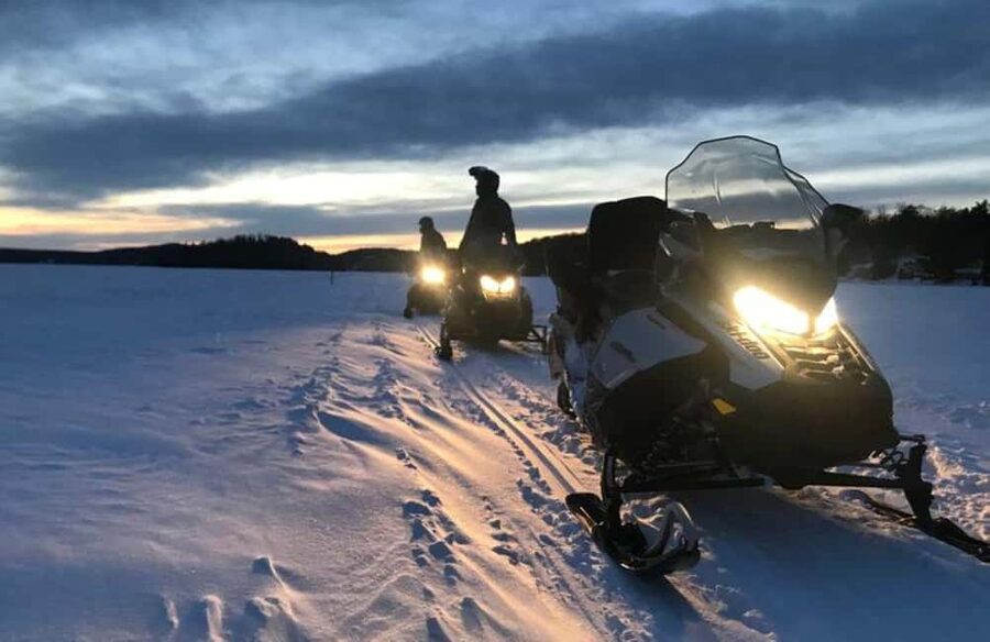 Levi: Twilight Snowmobile Safari & Stargazing Experience - The Finnish cabin, fire, drinks, and telescope