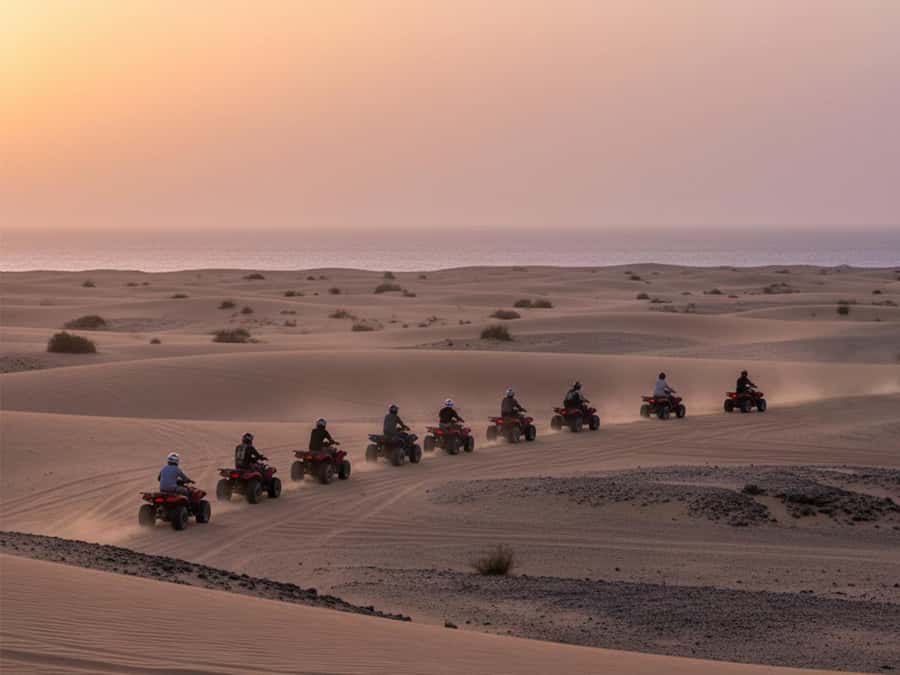 Makadi Bay: 2H Quad Bike, Camel, Stargazing, Dinner & Show - The safety briefing and test ride
