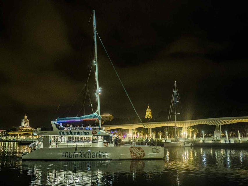 Malaga: A Sea of Stars Nighttime Stargazing Catamaran Tour - Watching Malaga’s skyline from the water