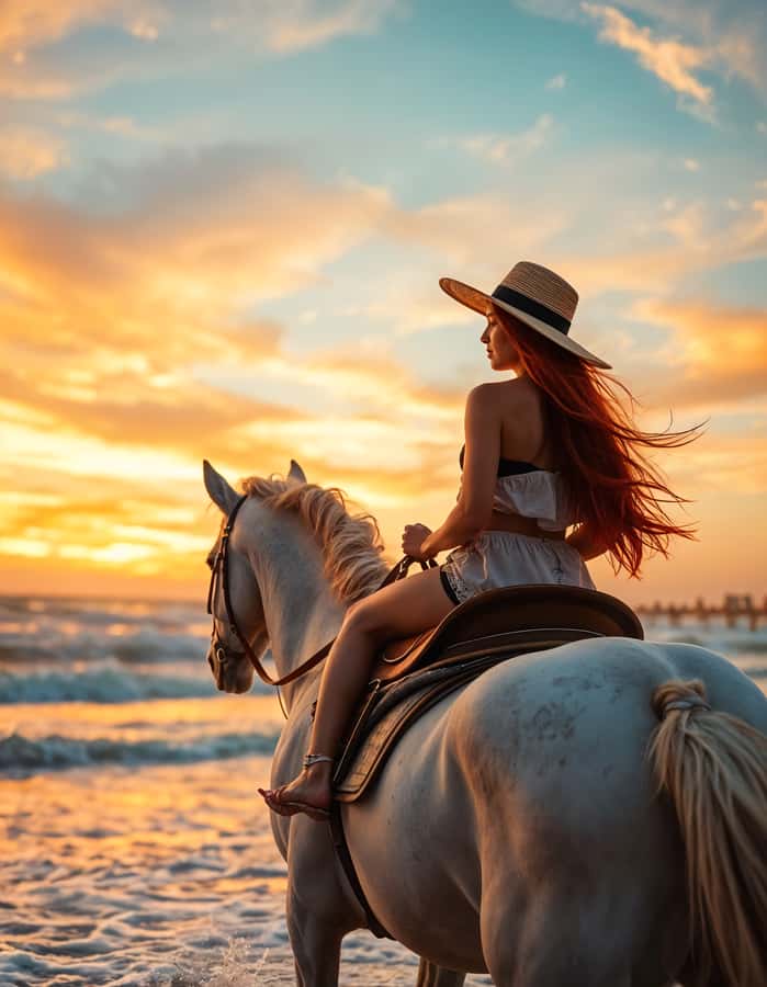 Marsa Alam: Sunset Horseback with Dinner, Show & Stargazing - Meeting the horses at the Marsa Alam stable