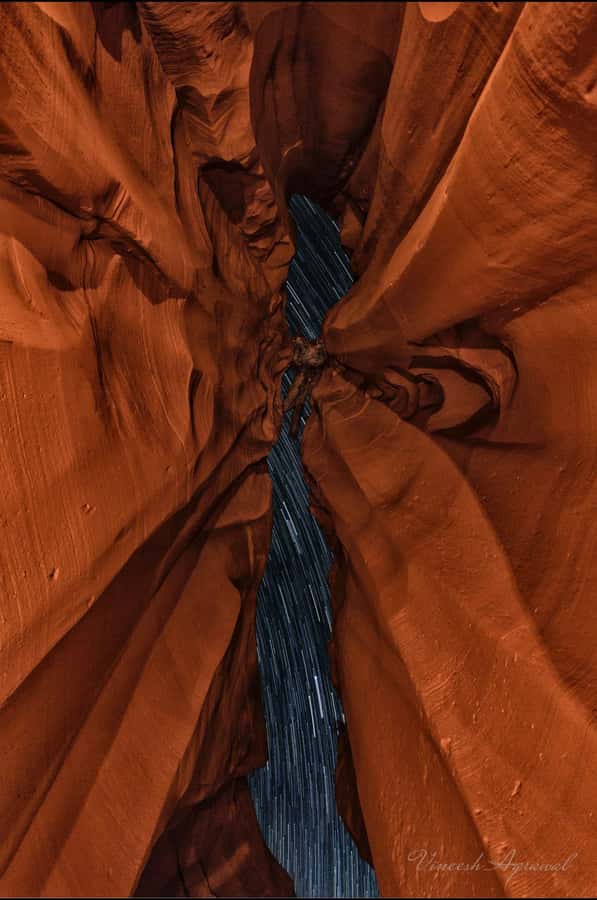 Page: Antelope Valley Canyon Stargazing Night Hike - The stargazing stop and the Milky Way