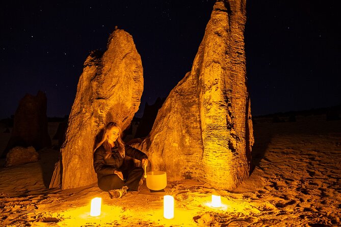 Pinnacles Desert Sunset Dinner and Stargazing Tour - Barbecue dinner with wine, salads, and hot drinks