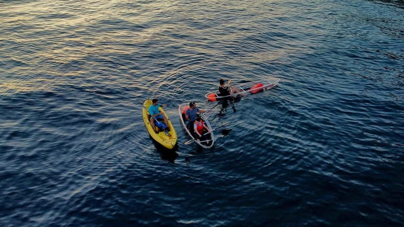 Pula: Night Tour in Transparent Kayak with Stargazing - The paddle back under the stars