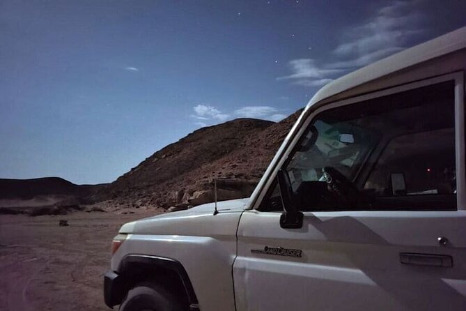 Stargazing In Hurghada with Jeep 4WD and BBQ - Watching the sun drop behind the desert hills