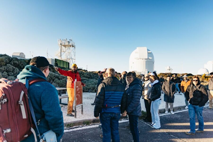 Tenerife: Mount Teide Observatory Guided Tour - Looking at the sun through two solar telescopes